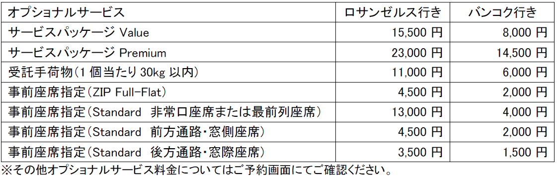 2027年夏スケジュールを販売開始します (ロサンゼルス線・バンコク線